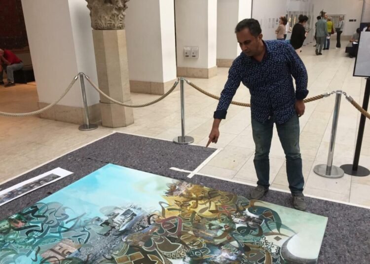 Künstler Khaled al Saai im Porträt: „Kalligraphie ist ein Treffen mit Gott“