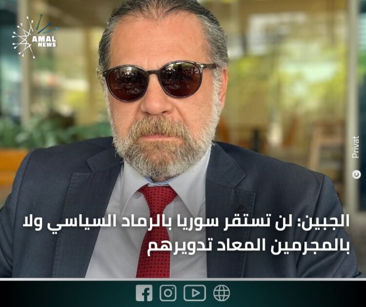 Ibrahim Al Jabin: Syrien wird sich weder mit politischer Asche noch mit recycelten Verbrechern stabilisieren