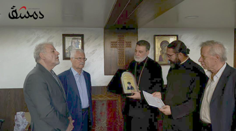 “دمشق” تكرّم كنيسة مار الياس الحيّ بدرع الأب باولو دالوليو