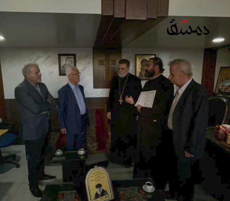 “دمشق” تكرّم كنيسة مار الياس الحيّ بدرع الأب باولو دالوليو