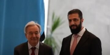 الرئيس أحمد الشرع يستقبل غوتيريش في دمشق بأول زيارة لأمين عام للأمم المتحدة إلى سوريا منذ 17 عاماً